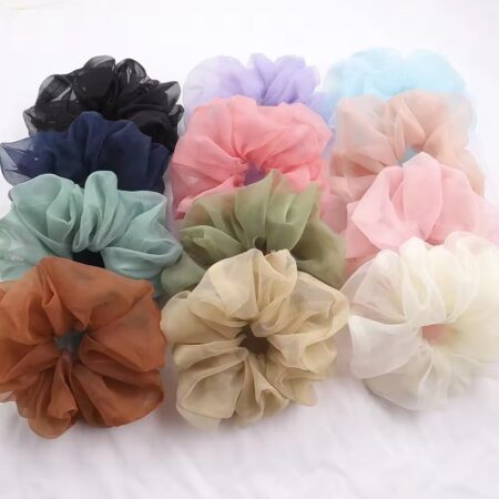 Scrunchies Hair Ties. , 10 PCS Multicolor Hair Scrunchy-Multi-One Size Scrunchie