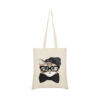 Black Cute Cat Canvas Cotton Tote Bag