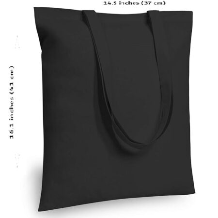 Black Moonlight Canvas Tote Bag