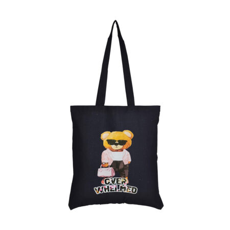 Over Whelmed Teddy Bear Tote Bag Gift Tote Bag