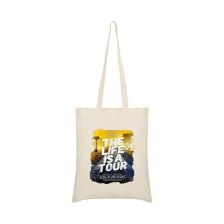 The life Is a tour canvas cotton tote bag