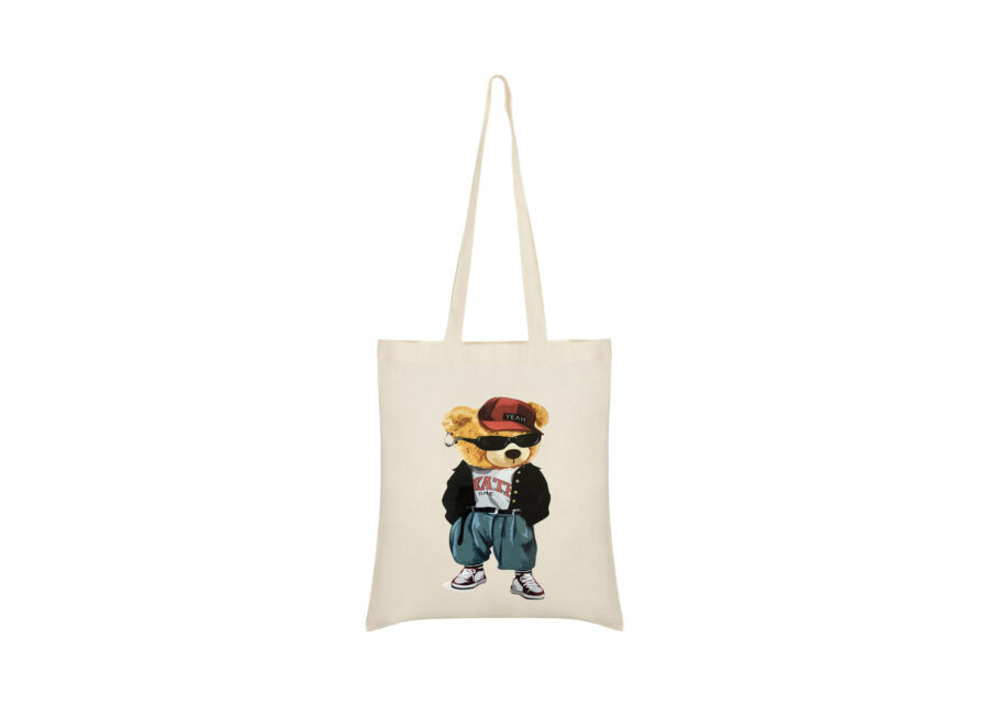 Yeah Bear Kate Time Tote Bag Teddy Bear Rap Hip Hop Shopping Bag Gift Bag