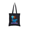 Black Moonlight Canvas Tote Bag