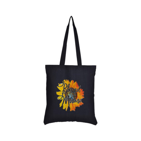 Blessed Mama Canvas Cotton Tote Bag