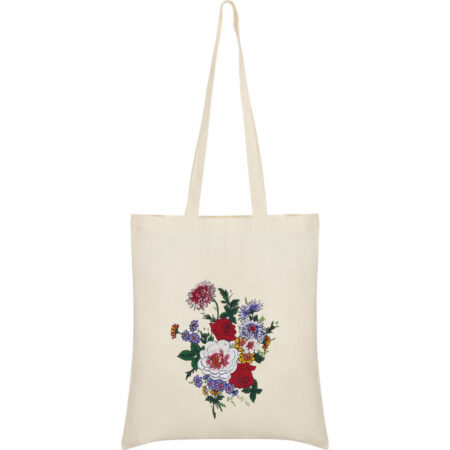 Floral Canvas Tote Bag | Shoulder Tote Bag