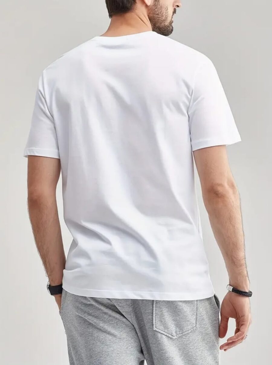 White Classic T-shirt, Casual Cotton T-Shirt , Short Sleeves T-Shirt, Comfortable T-Shirt