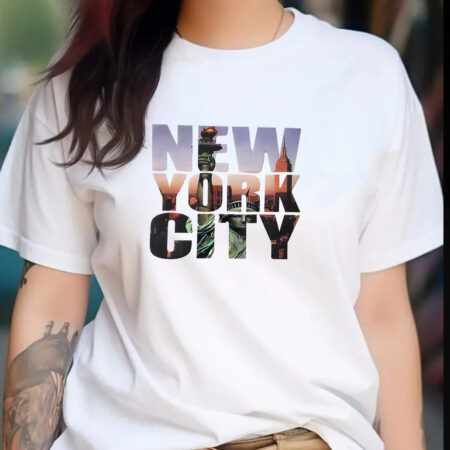 New York T-Shirt, White Cotton T-Shirts