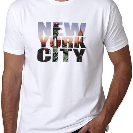 New York T-Shirt, White Cotton T-Shirts