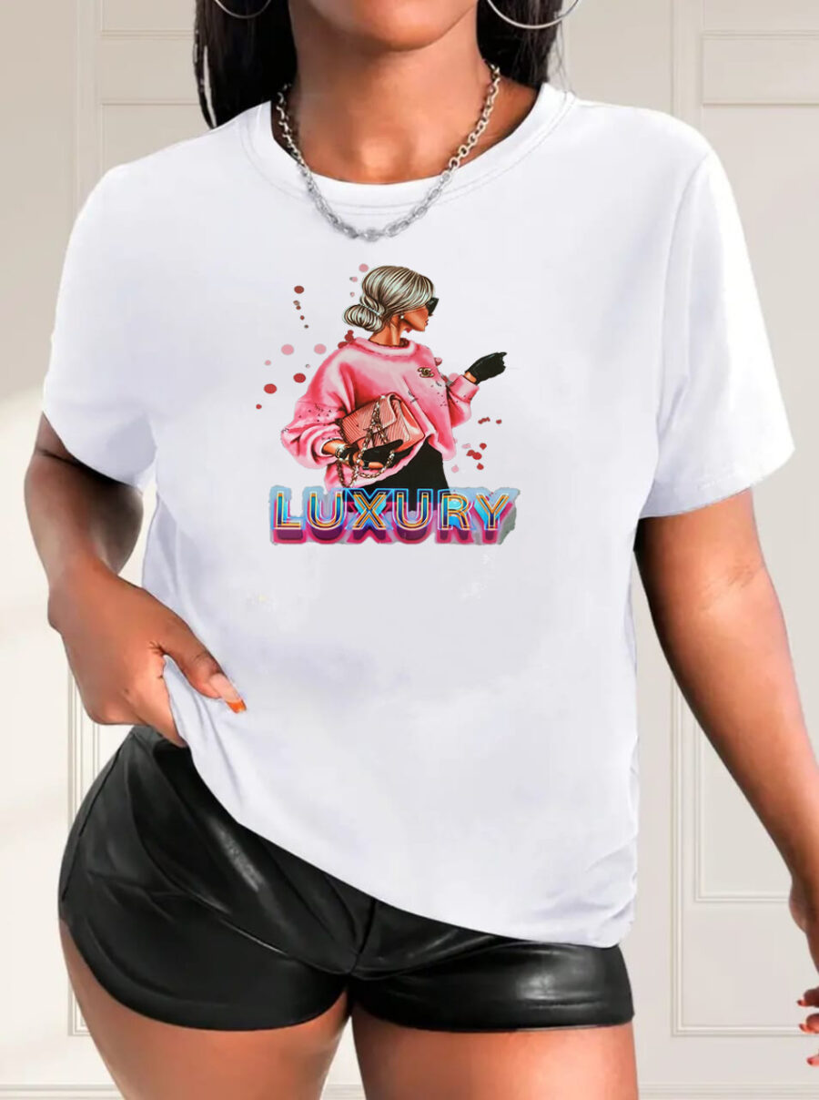 Luxury Cotton T-shirts, Women's Cotton T-shirts, Women's Tops