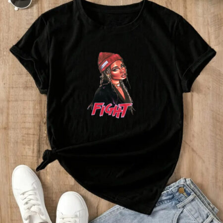 Fight T-shirts for Women, Cotton T-Shirts, Women's Tops