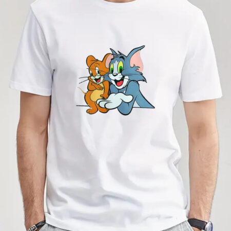 Couple Cotton T-shirts, Short Sleeves T-shirt, Tom and Jerry Unisex T-Shirts