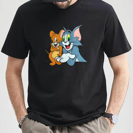 Couple Cotton T-shirts, Short Sleeves T-shirt, Tom and Jerry Unisex T-Shirts