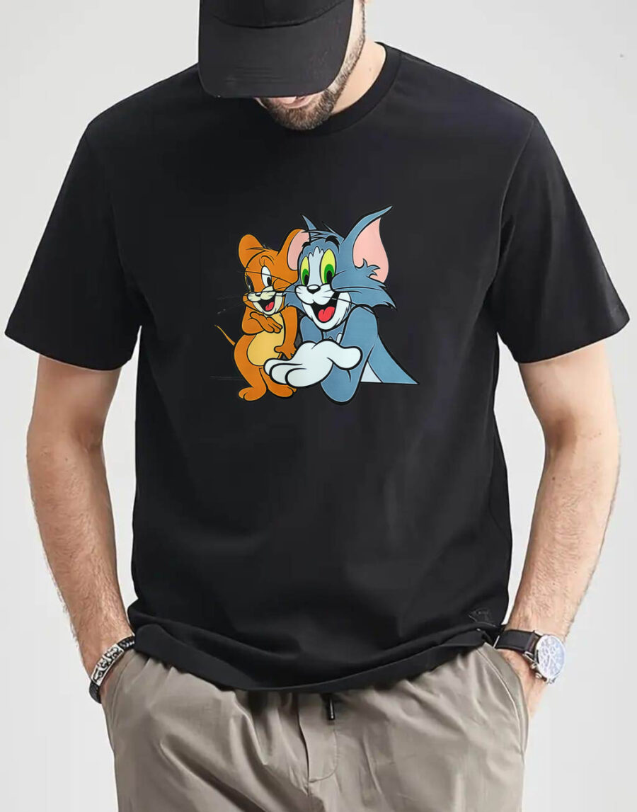 Couple Cotton T-shirts, Short Sleeves T-shirt, Tom and Jerry Unisex T-Shirts