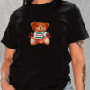 Bear Cotton T-shirts, White T-Shirts, Unisex T-Shirts, Black T-shirts