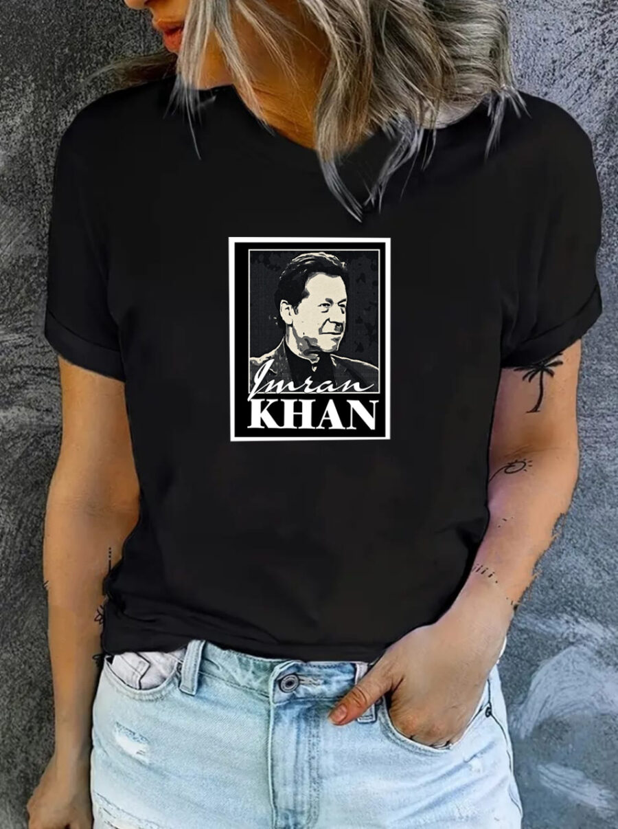 Imran Khan T-Shirt, Unisex Short Sleeve Crew Neck T-Shirt, 100% Cotton T-shirt