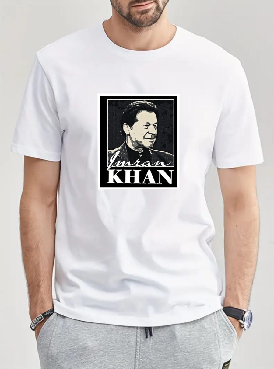 Imran Khan T-Shirt, Unisex Short Sleeve Crew Neck T-Shirt, 100% Cotton T-shirt