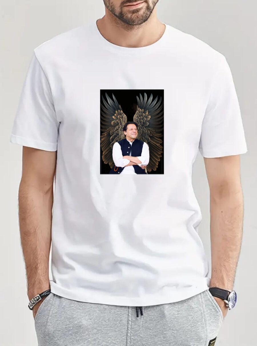 Imran Khan Cotton T-Shirt, Imran Khan T-Shirts, 100% Cotton Short Sleeve Crew Neck T-Shirts