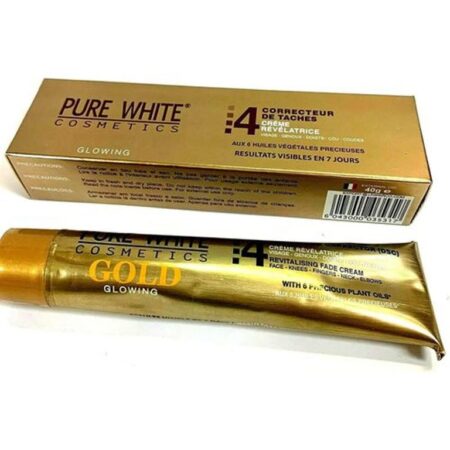 Pure White Tube Cream / Pure White Gold Glowing 4 Dark Spots Corrector Tube Cream - 40g