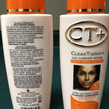 CT+ Clear Therapy Lotion CT Lightening Lotion (Carrot) 250ml,CT+ Clear Therapy Extra Lightening Lotion Flawless Complexion