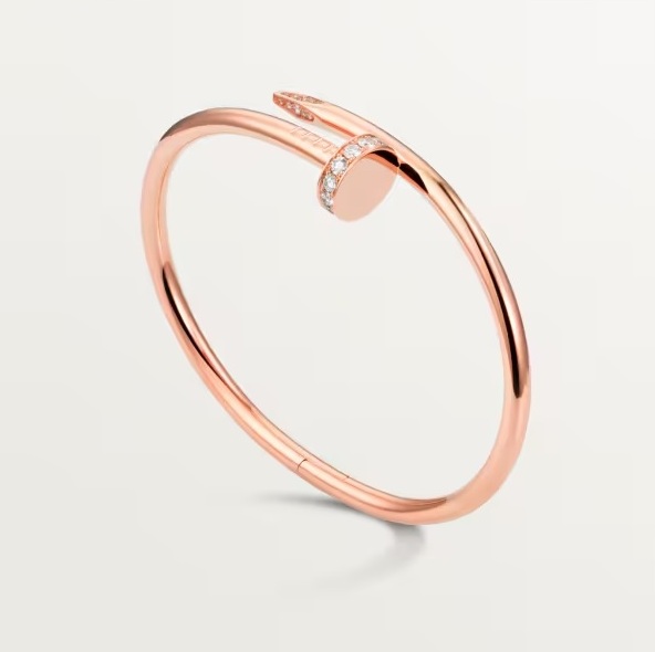 Rose Gold Plain Bracelet, Elegant Jewelry Cuff Bangle For Women, Rose Gold Plain Juste Bracelet