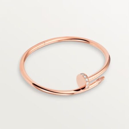 Rose Gold Plain Bracelet, Elegant Jewelry Cuff Bangle For Women, Rose Gold Plain Juste Bracelet