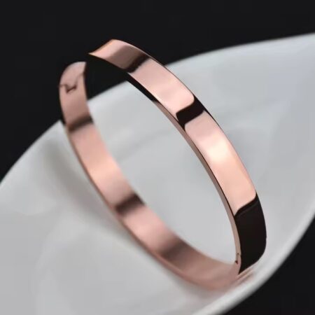 Gold Bracelet Lettering Silver Bracelet Glossy Buckle Bracelet Titanium Steel Bangle