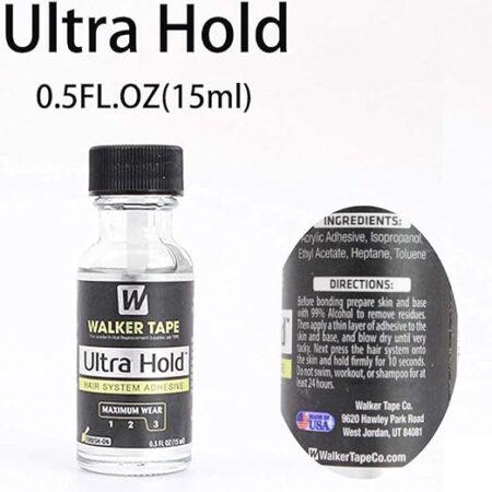 Walker Ultra Hold Adhesive Glue with 1 Bottle 4oz C-22 Solvent