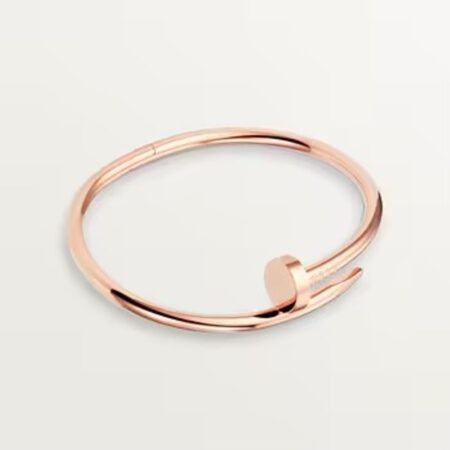 Rose Gold Plain Bracelet, Elegant Jewelry Cuff Bangle For Women, Rose Gold Plain Juste Bracelet