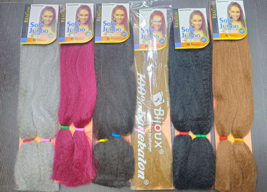 Braiding Hair Extensions, Heat Resistant Hair Braid Extension RastAfri Human Hair Extensions Synthetic Crochet Hair Braid