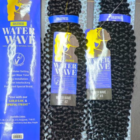 GoldTress Water Wave Crochet Braids 22, Heat Resistant Hair extension