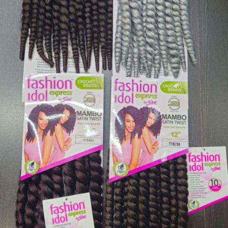 Twist Crochet Braid Hair Extension, Fashion Idol Heat Resistant Hair Extensions