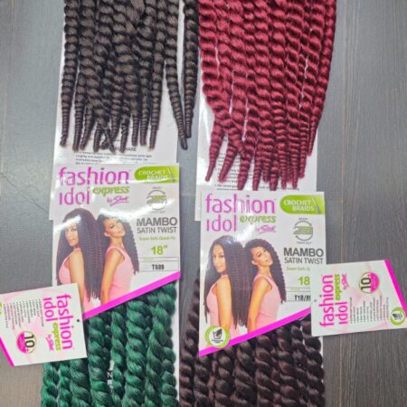 Twist Crochet Braid Hair Extension, Fashion Idol Heat Resistant Hair Extensions