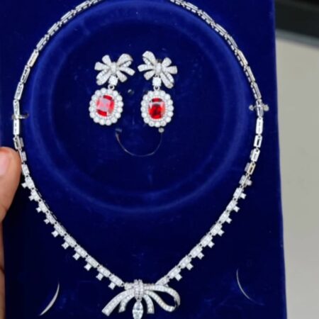 Women Luxury Wedding Necklace and Earrings Set, Jewelry Set