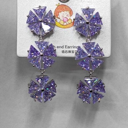 Crystal Rhinestone Brooch Earrings