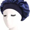 Wide Band Sleep Cap - Satin Hair Bonnet for Sleeping, Elastic Sleep Cap