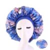 Women's Satin Hair Bonnets with Wide Elastic Band - Sleeping Night Caps for Hair Loss