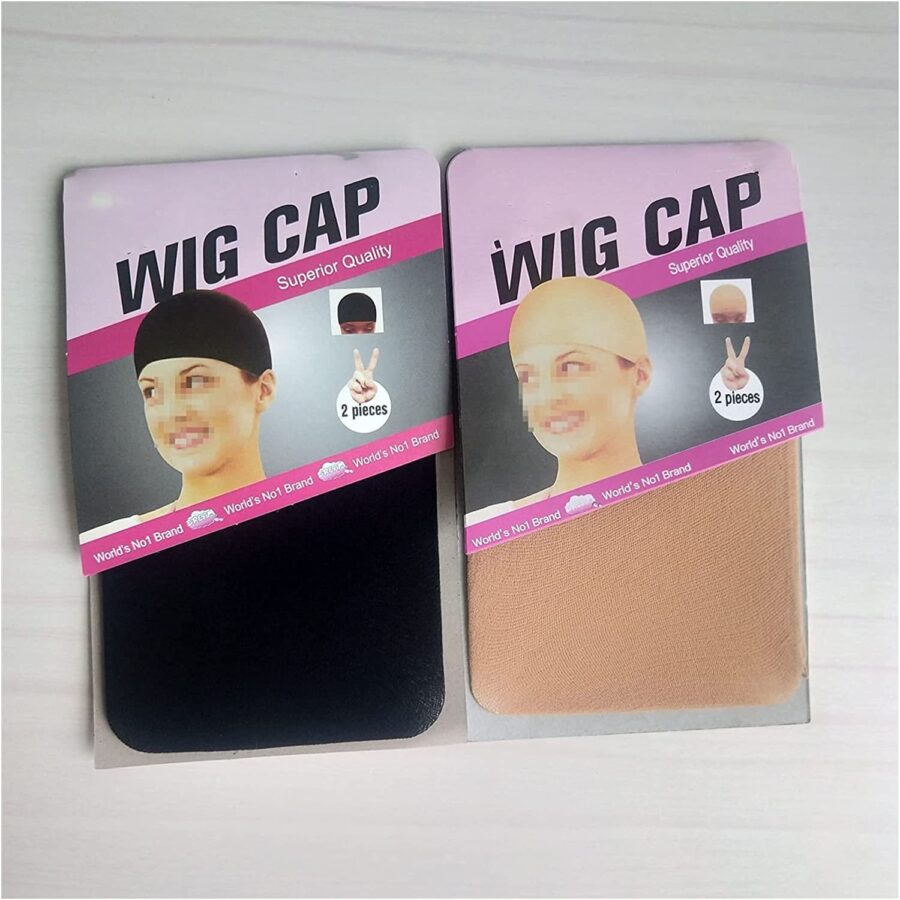 2-Piece Stretchable Wig Cap Hair Net Elastic Liner Mesh Hairnets for Making Wigs, Wig Cap Hair Stretchy Wig Cap